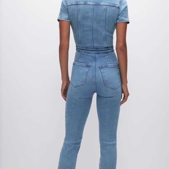 Good American Fit For Success Denim Jumpsuit *NWT* - Picture 13 of 13